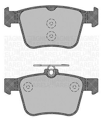 MAGNETI MARELLI stabdžių trinkelių rinkinys, diskinis stabdys 363916060713